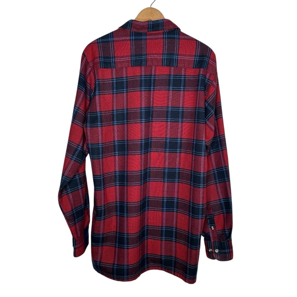 Vintage Woodland Wool Plaid Button-Up flannel Shirt - Picture 6 of 7